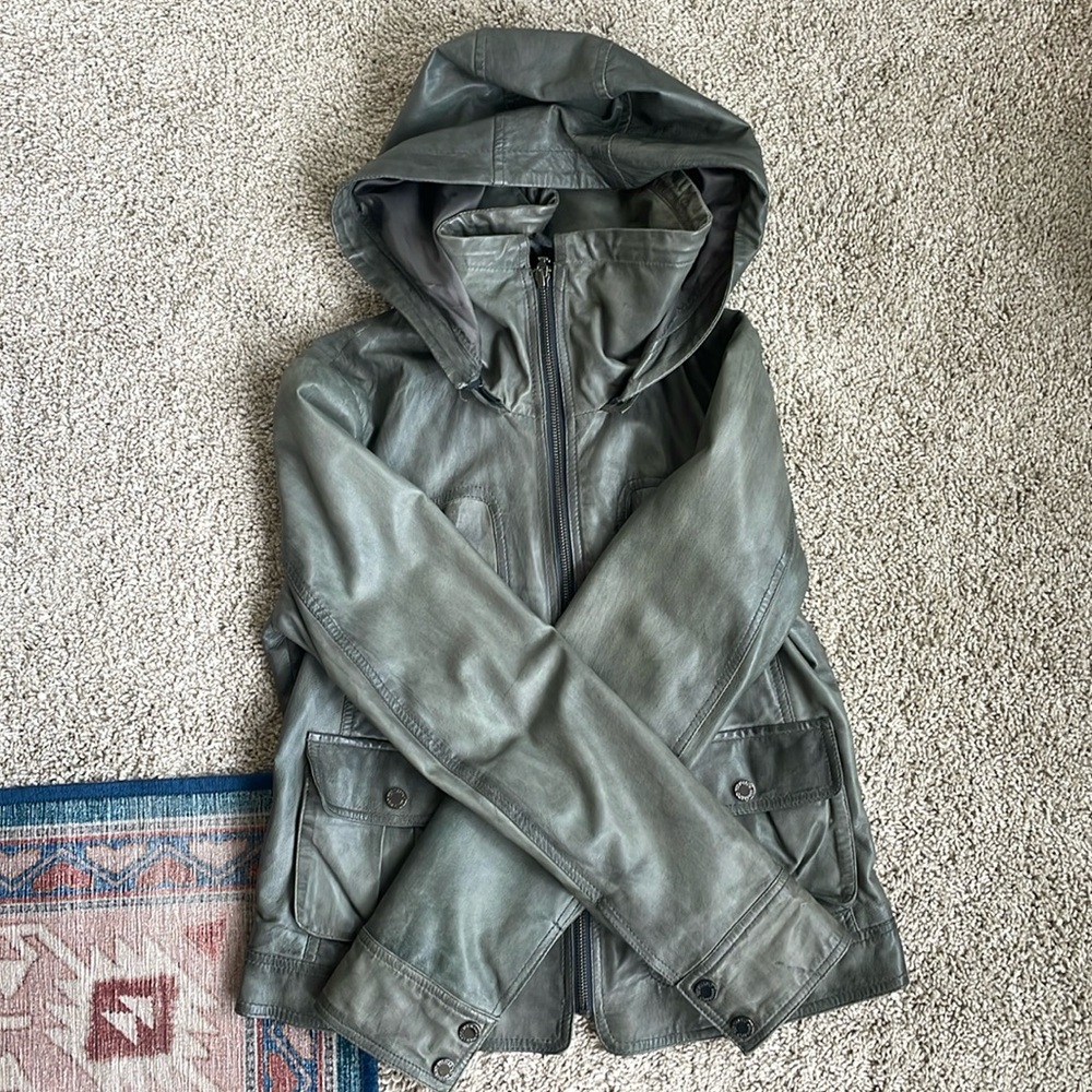 Bernardo leather jacket